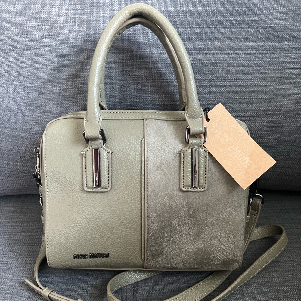 NWT STEVE MADDEN BBECK SATCHEL CROSSBODY BAG
